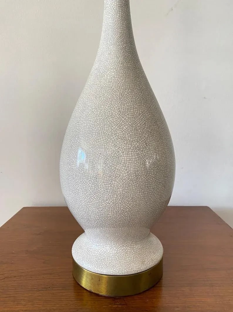 Vintage Mid Century Style Ceramic Table Lamp - 2