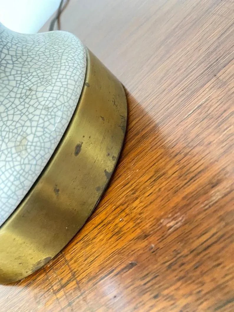 Vintage Mid Century Style Ceramic Table Lamp - 6