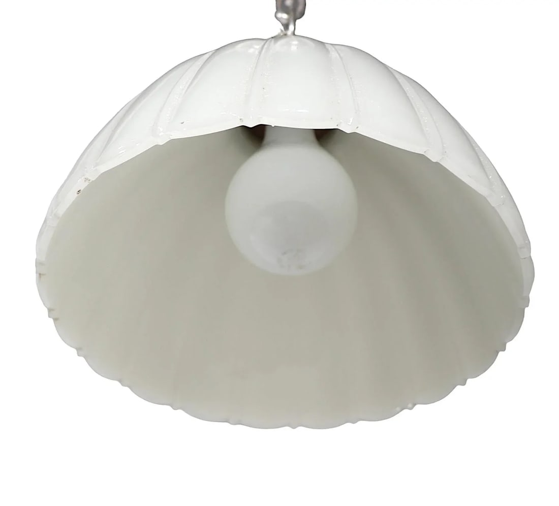 Turn of the Century Industrial Art Deco Hanging Fixture C. 1910/1930's - 5