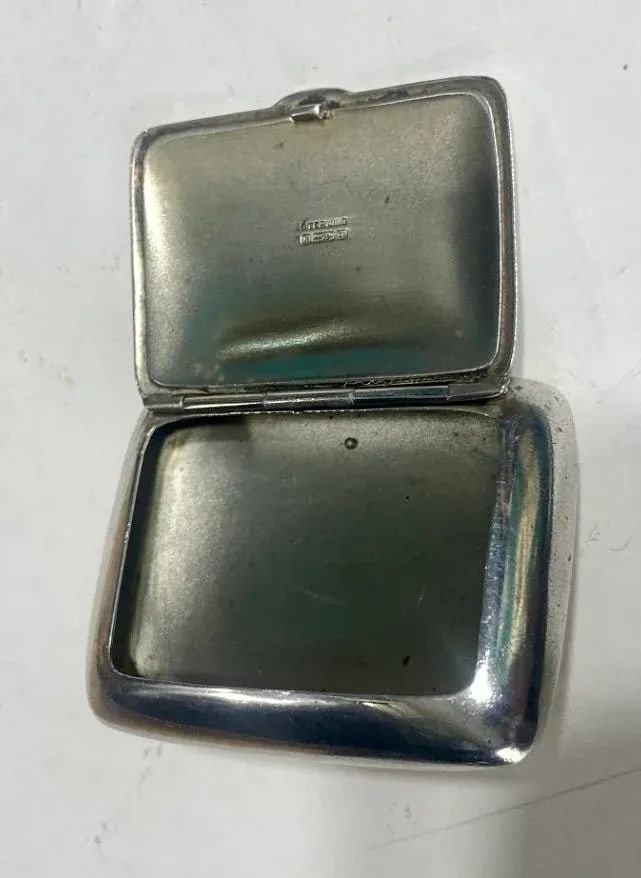 Sterling Silver Pill Box Circa 30s - 5