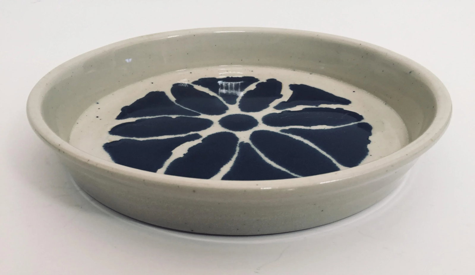 Hand Thrown Glazed Signed Artisanal Ceramic Pottery Bowl - 4