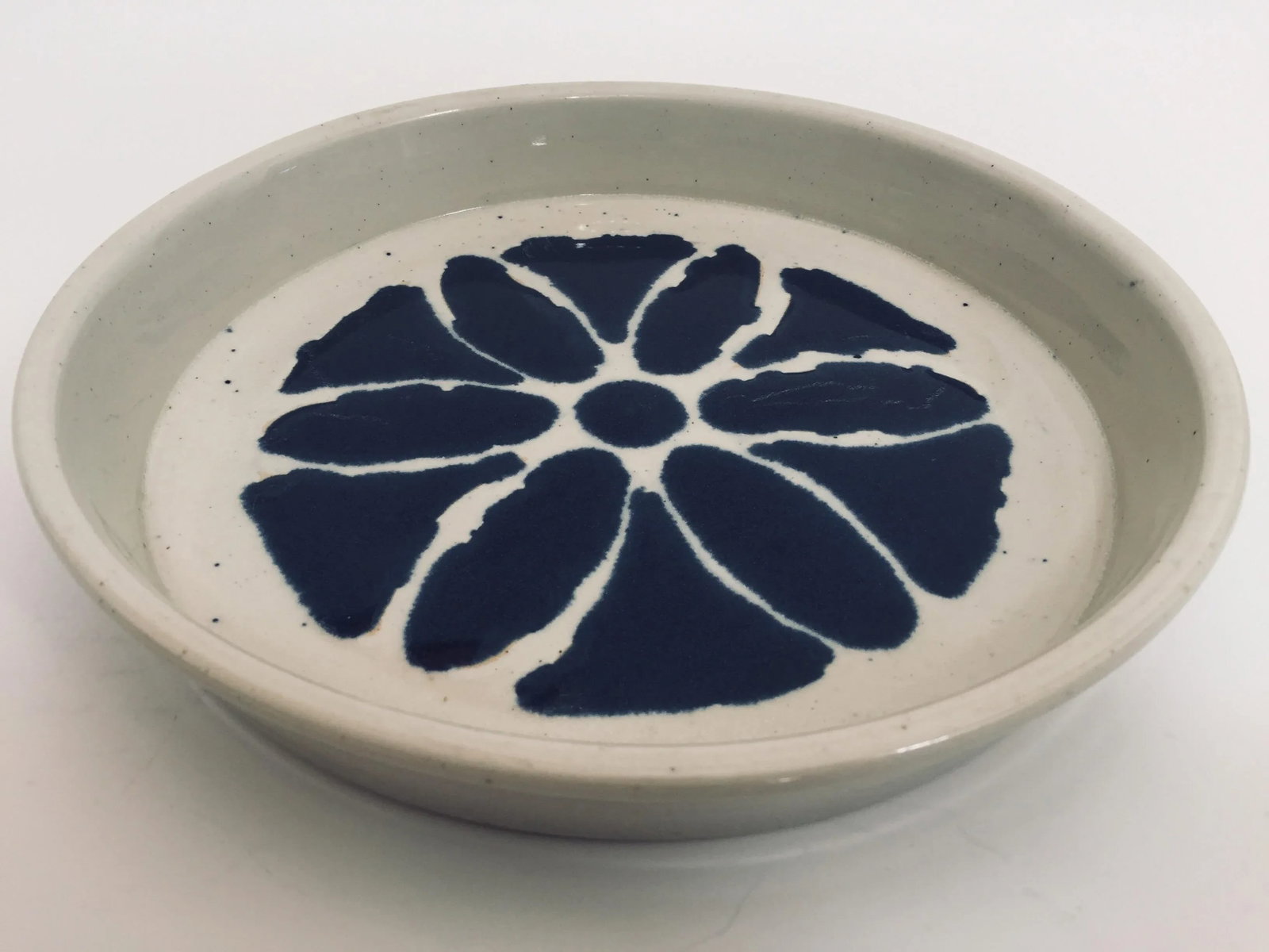 Hand Thrown Glazed Signed Artisanal Ceramic Pottery Bowl - 7