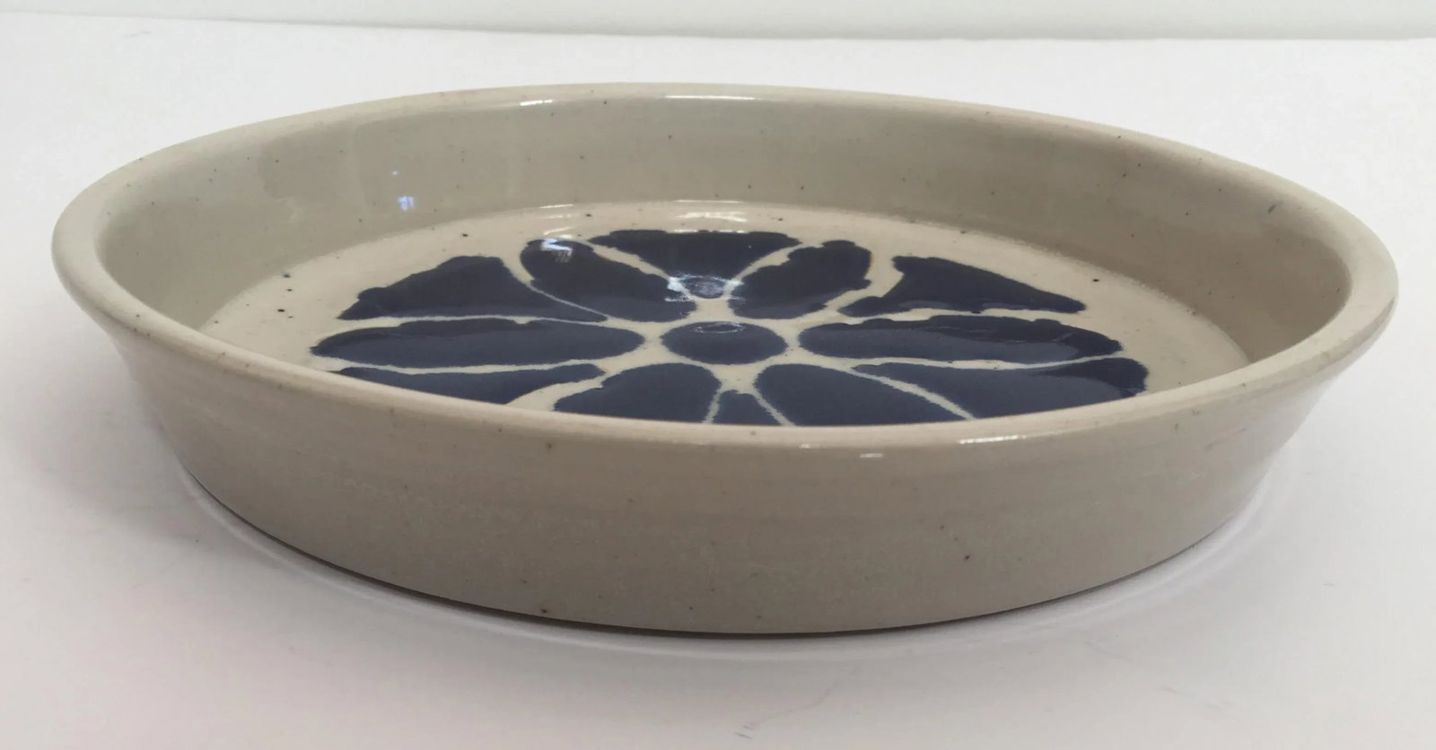 Hand Thrown Glazed Signed Artisanal Ceramic Pottery Bowl - 8