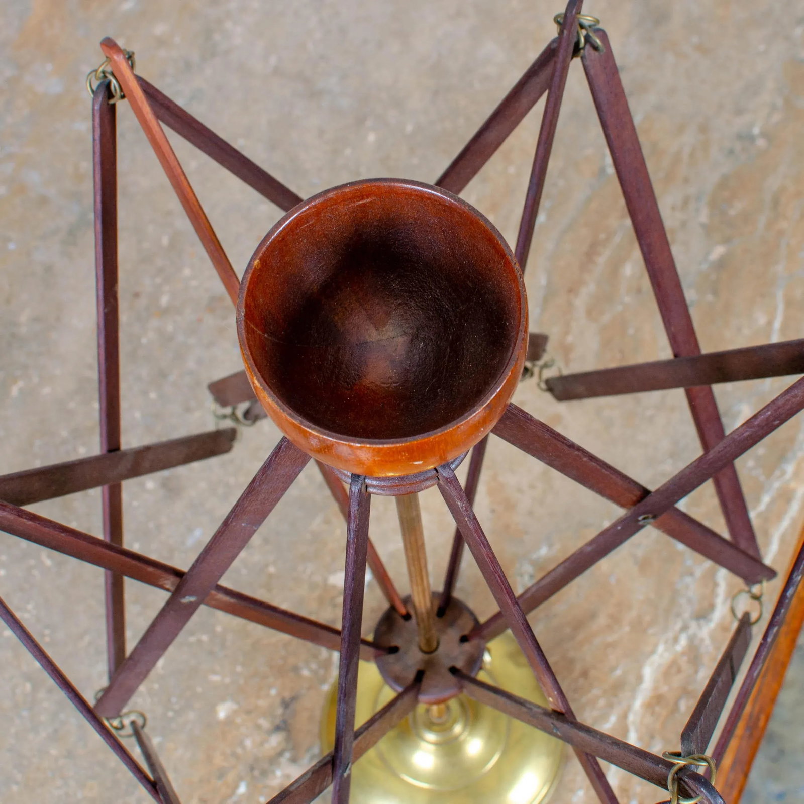 19th Century Antique Umbrella Swift Yarn Winder - 4