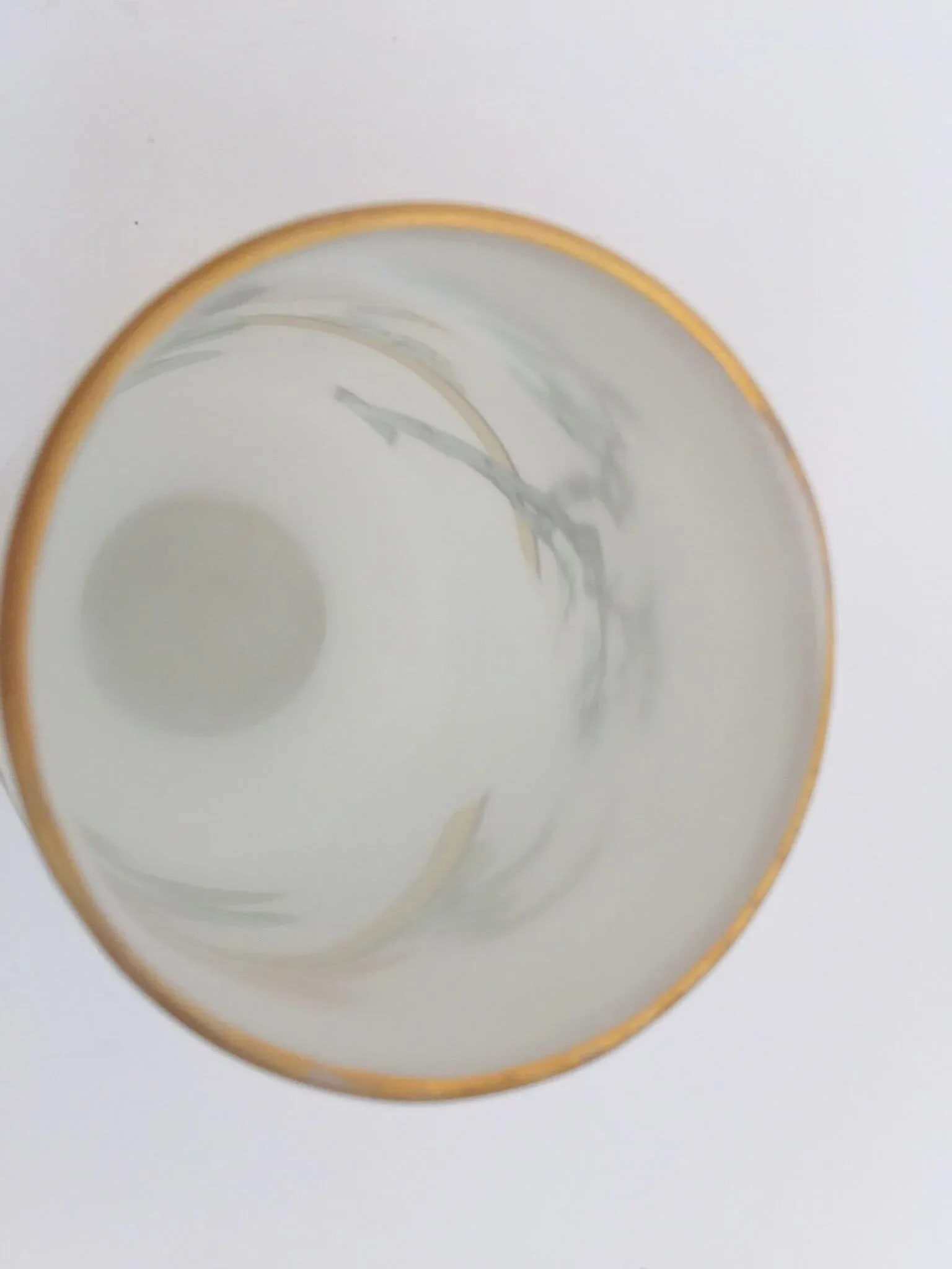 Japanese Opaline White Glass Vase Hand Painted With Geishas - 10