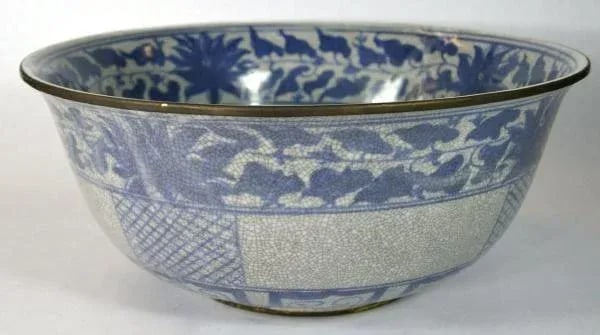 Blue and White Porcelain Wash Basin - 2