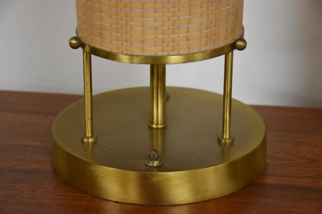 Vintage Modern Brass Table Lamps- a Pair - 5