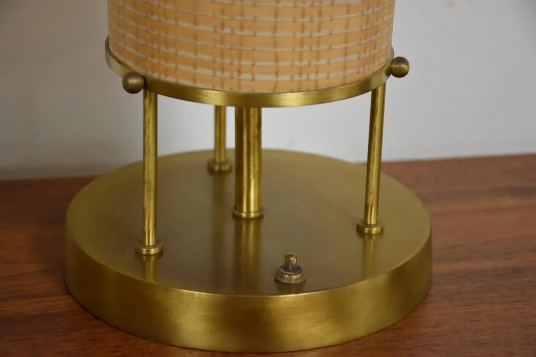Vintage Modern Brass Table Lamps- a Pair - 6