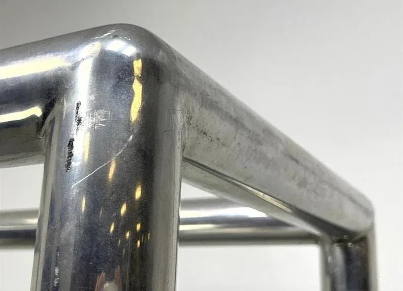 Vintage Postmodern Chrome & Lucite Shelf - 5