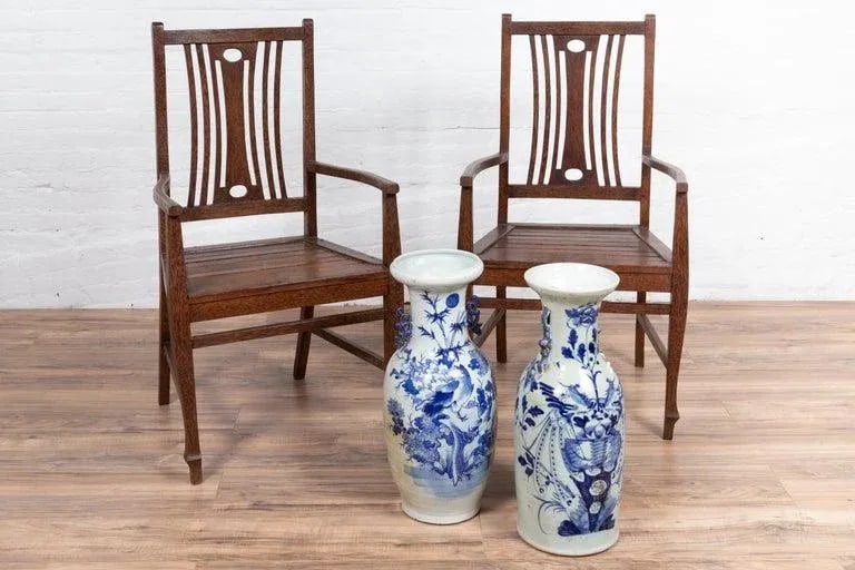 Vintage Dutch Colonial Indonesian Armchair - 6