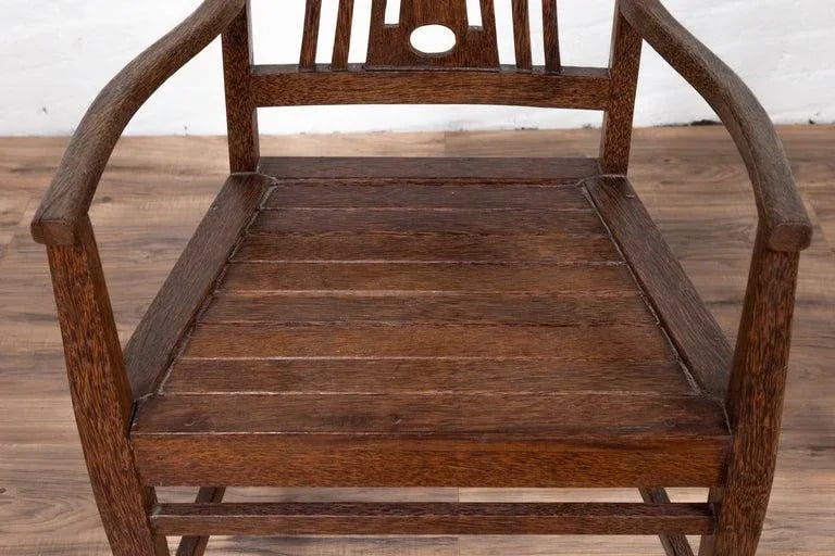 Vintage Dutch Colonial Indonesian Armchair - 8