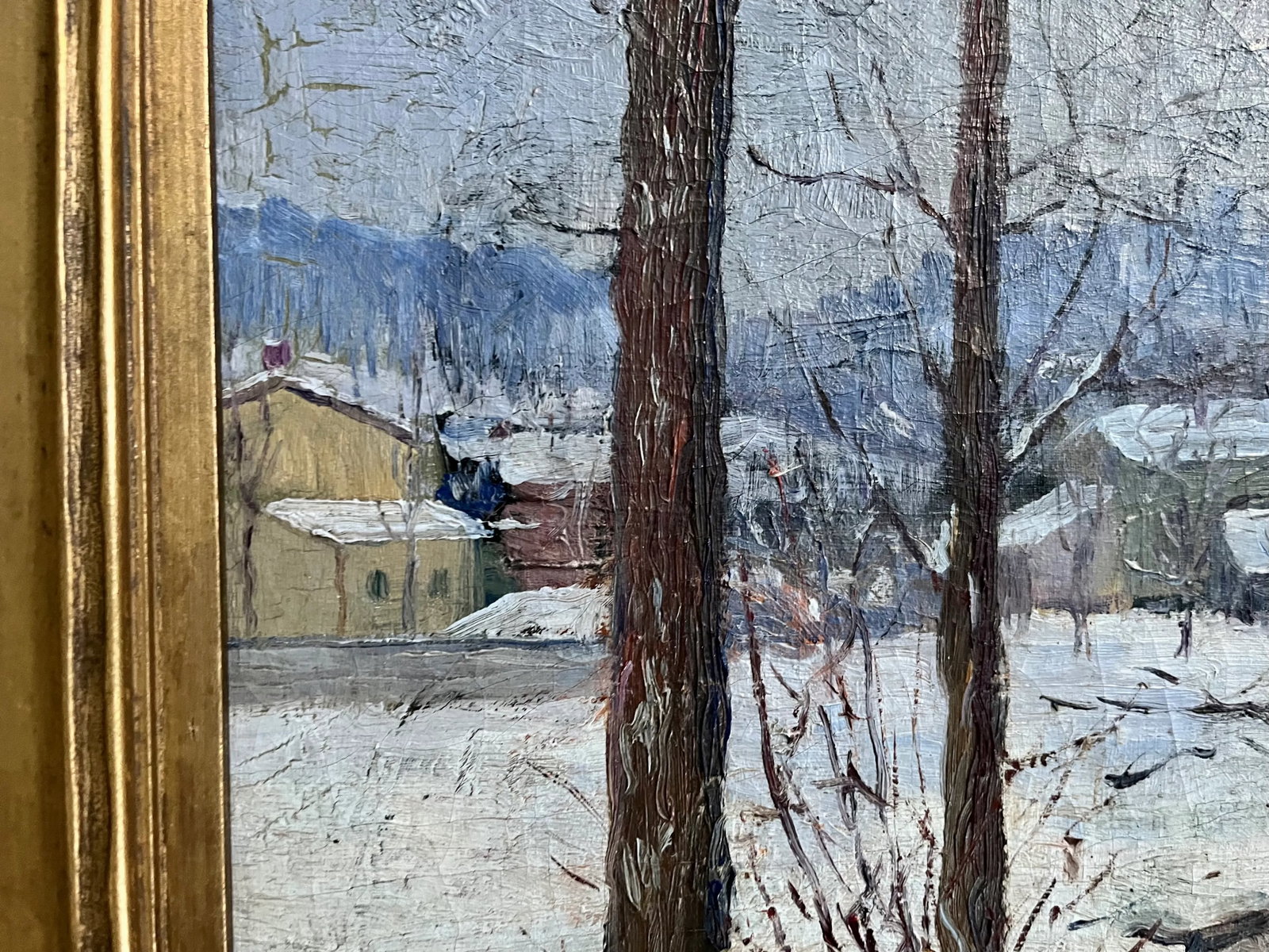 Robert Hart (American Early 20th Century) Connecticut Impressionist Snow Scene Winter Landscape Oil - 5