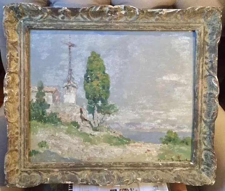 Maurice Bompard (France 1857-1936) Early 20th Century Impressionist Mediterranean Landscape Oil Pain - 2