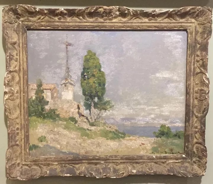 Maurice Bompard (France 1857-1936) Early 20th Century Impressionist Mediterranean Landscape Oil Pain - 4