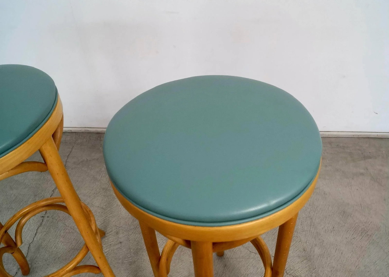 Vintage Thonet Style Bentwood Bar Stools - a Pair - 6