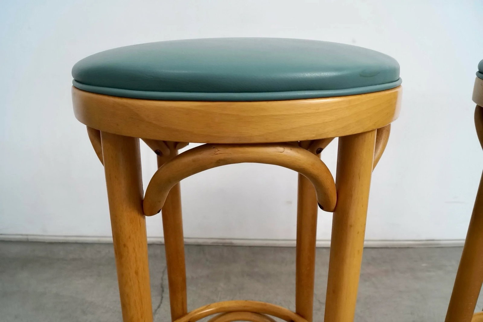 Vintage Thonet Style Bentwood Bar Stools - a Pair - 9