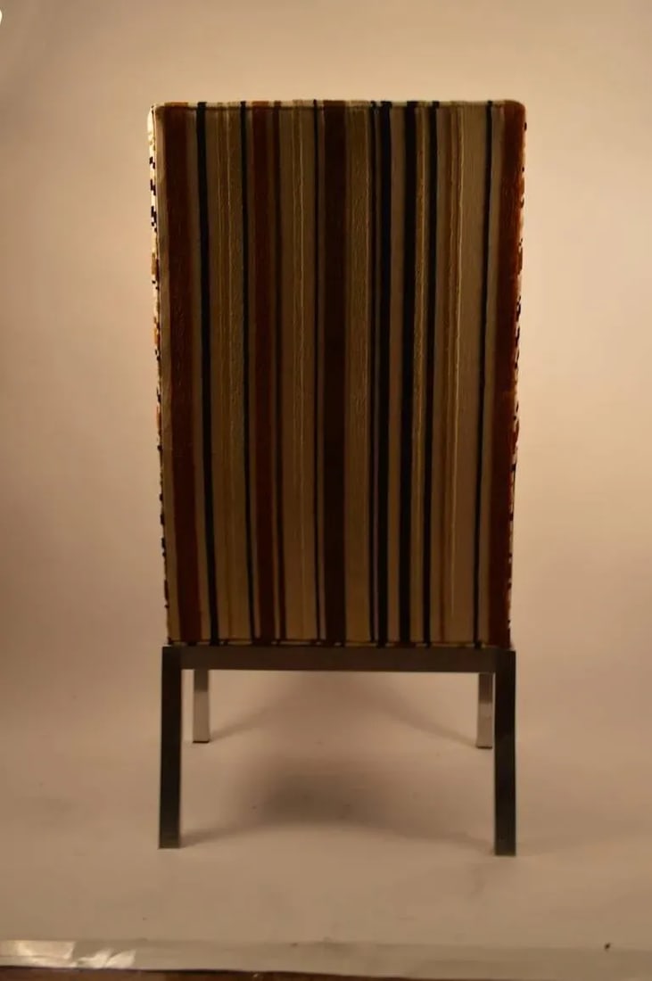 High Back Aluminum Base Chairs - a Pair - 5