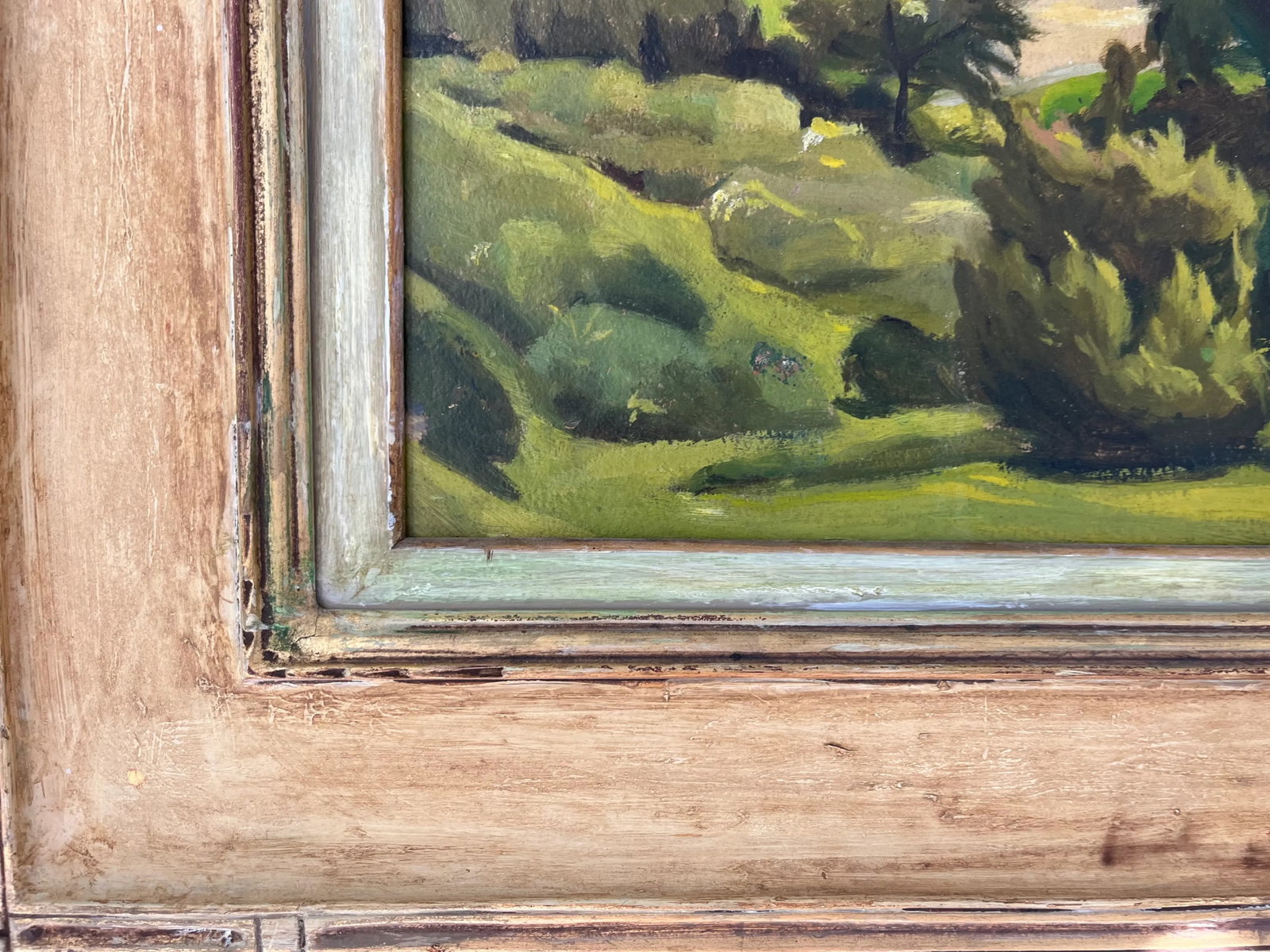 Abel Warshawsky (1883 - 1962) Oil Painting on Board Monterrey California Summer Landscape - 10