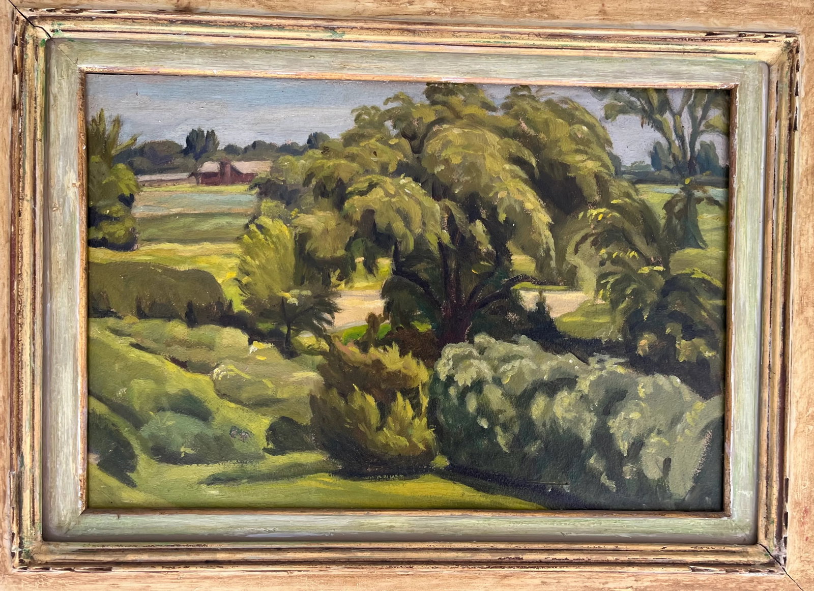 Abel Warshawsky (1883 - 1962) Oil Painting on Board Monterrey California Summer Landscape - 2