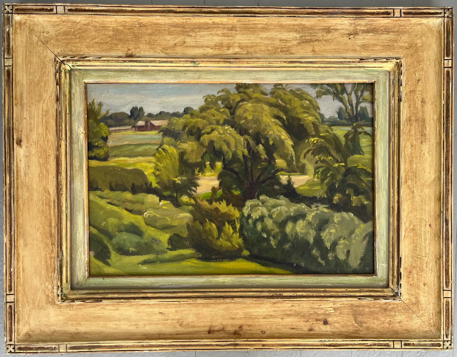 Abel Warshawsky (1883 - 1962) Oil Painting on Board Monterrey California Summer Landscape - 3