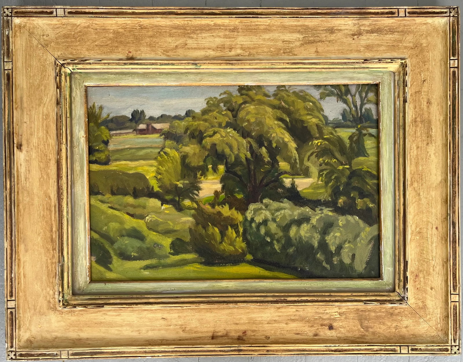 Abel Warshawsky (1883 - 1962) Oil Painting on Board Monterrey California Summer Landscape - 4