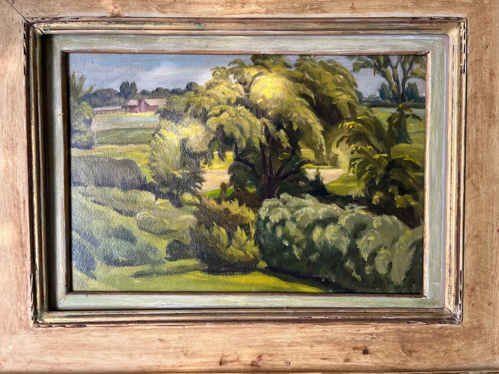 Abel Warshawsky (1883 - 1962) Oil Painting on Board Monterrey California Summer Landscape - 7