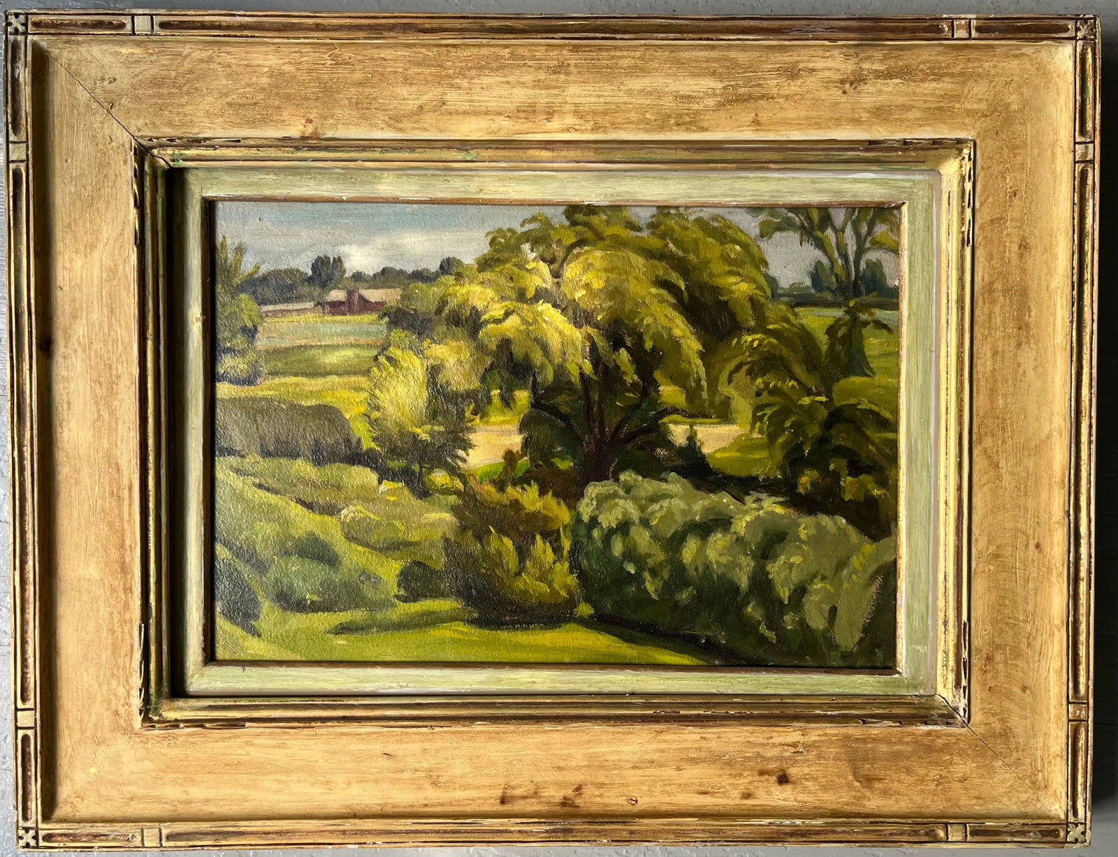 Abel Warshawsky (1883 - 1962) Oil Painting on Board Monterrey California Summer Landscape - 9