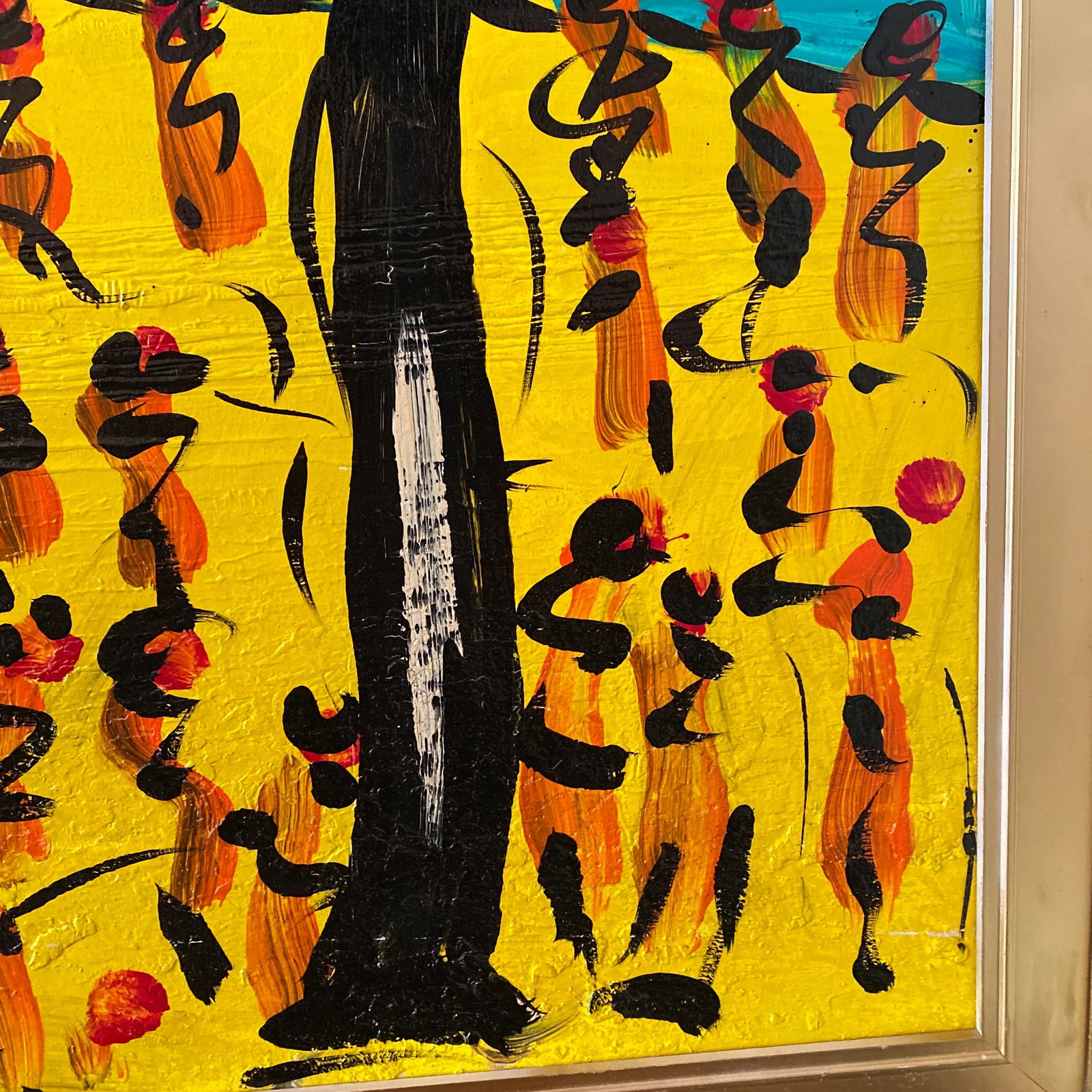 1970s Peter Keil Abstract Landscape Painting on Canvas, Framed - 3