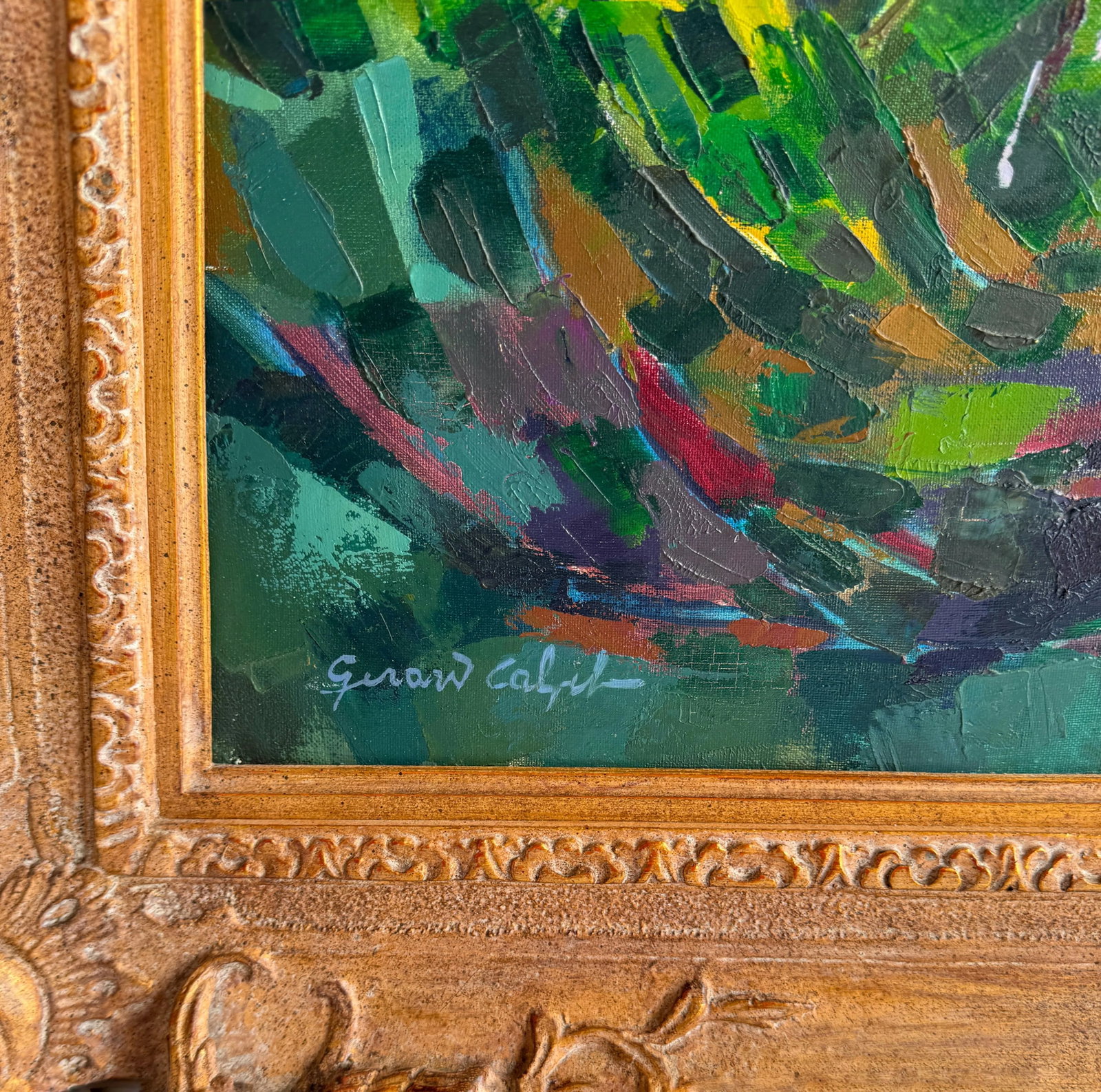Gerard Calvet French, (b. 1926) Expressionist Gruissan Mountainous Landscape - 6