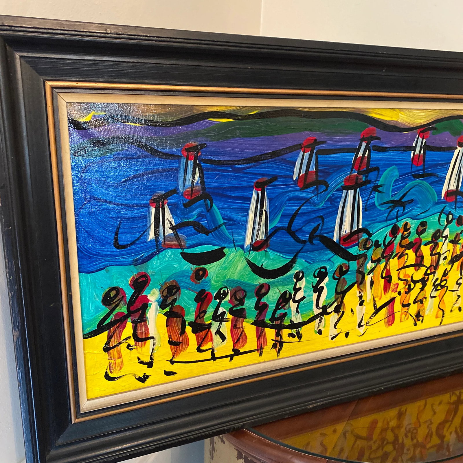 1970s Peter Keil Landscape Painting on Canvas ~ Framed - 8