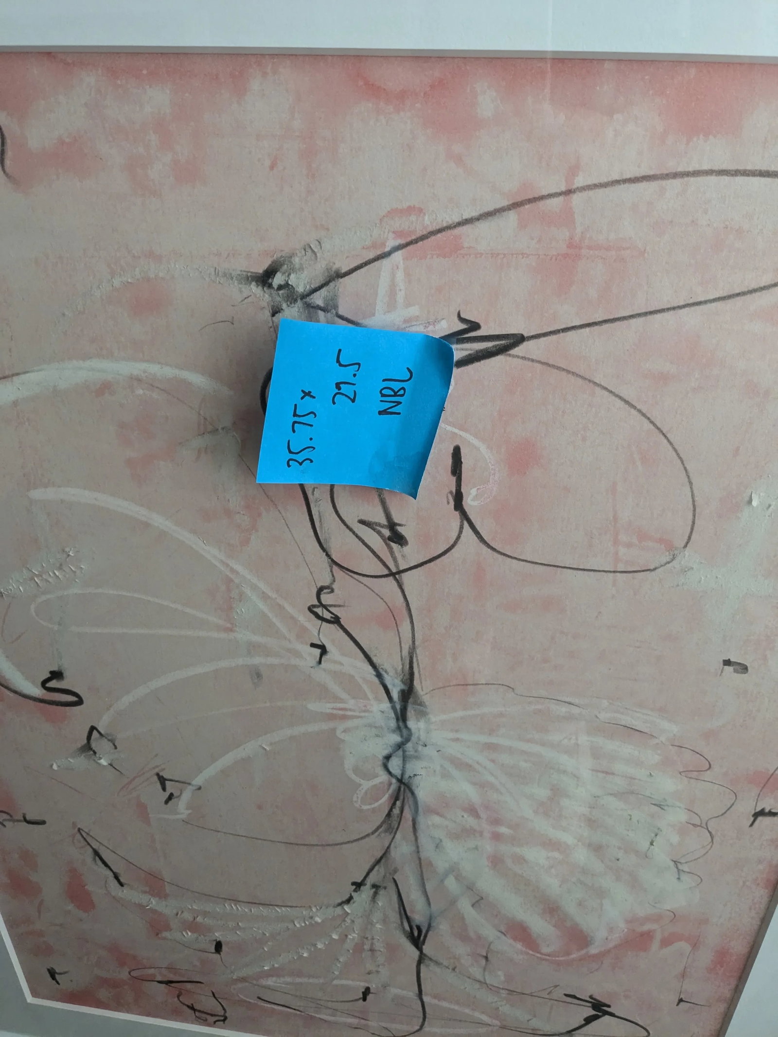 Signed and Framed Robert McCurdy Large Mixed Media Painting From Saks - 6