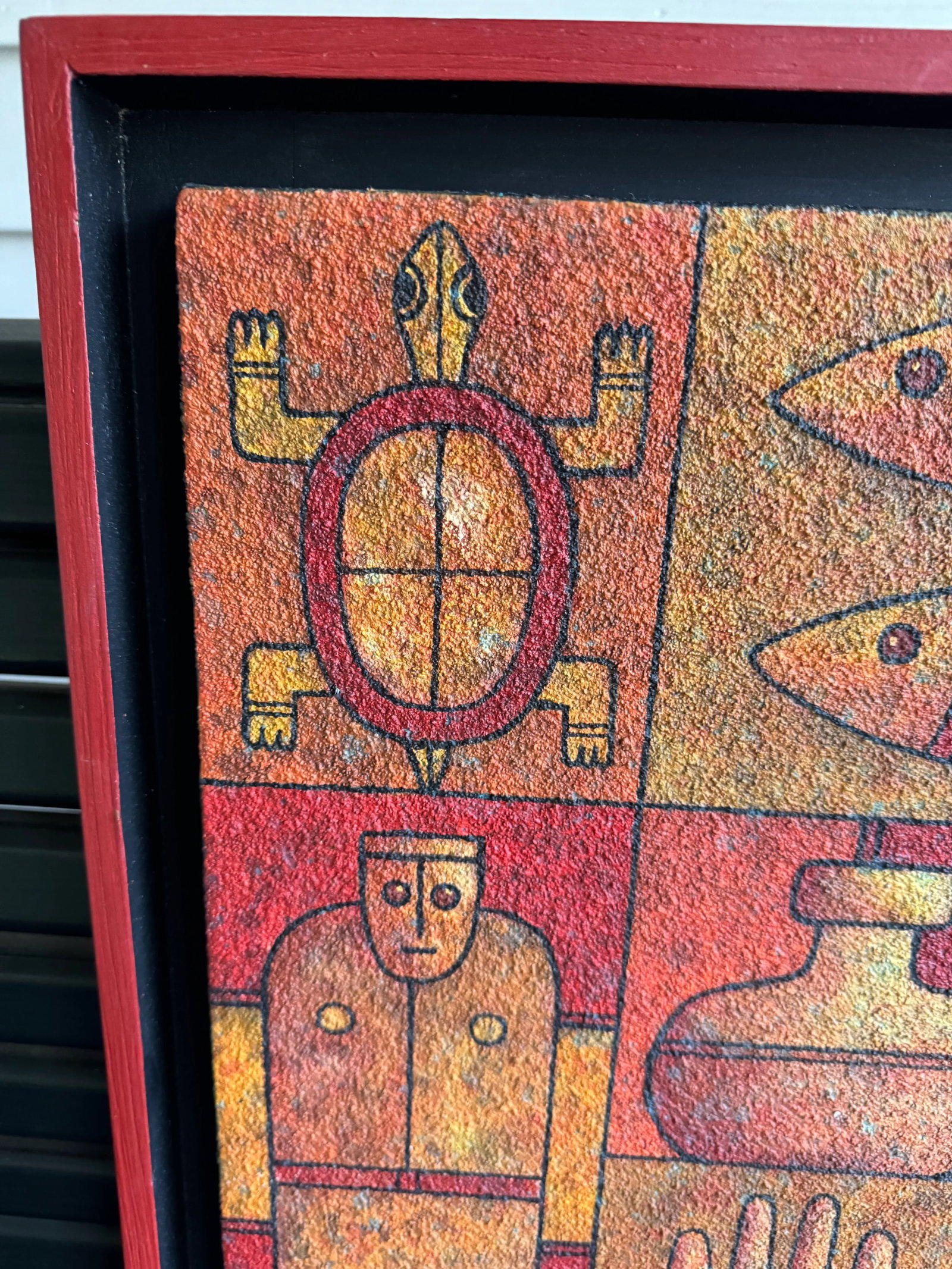 Framed & Artist Signed "Las Ventanas De La Humanidad" Acrylic on Canvas Abstract Painting - 5