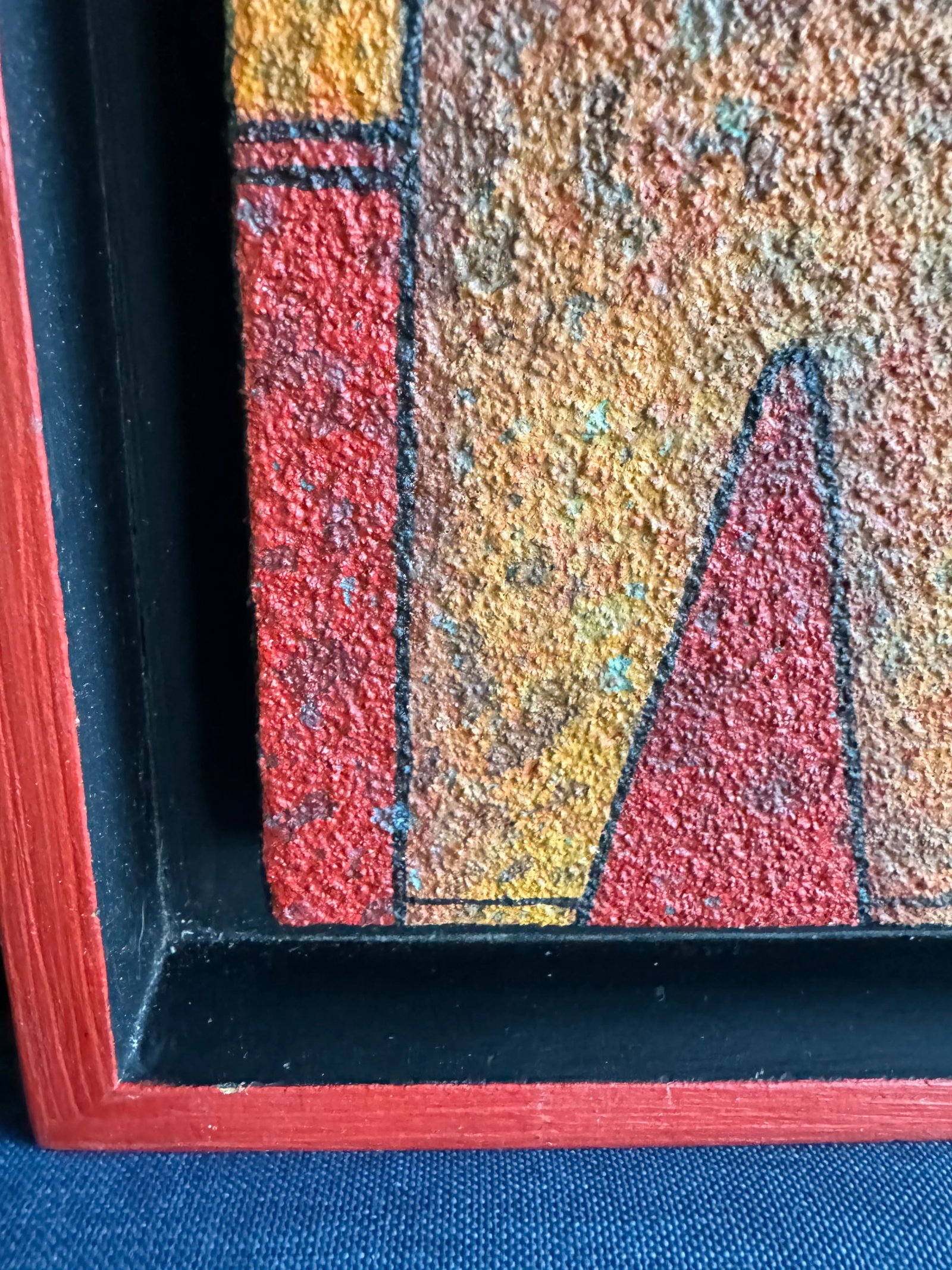 Framed & Artist Signed "Las Ventanas De La Humanidad" Acrylic on Canvas Abstract Painting - 6