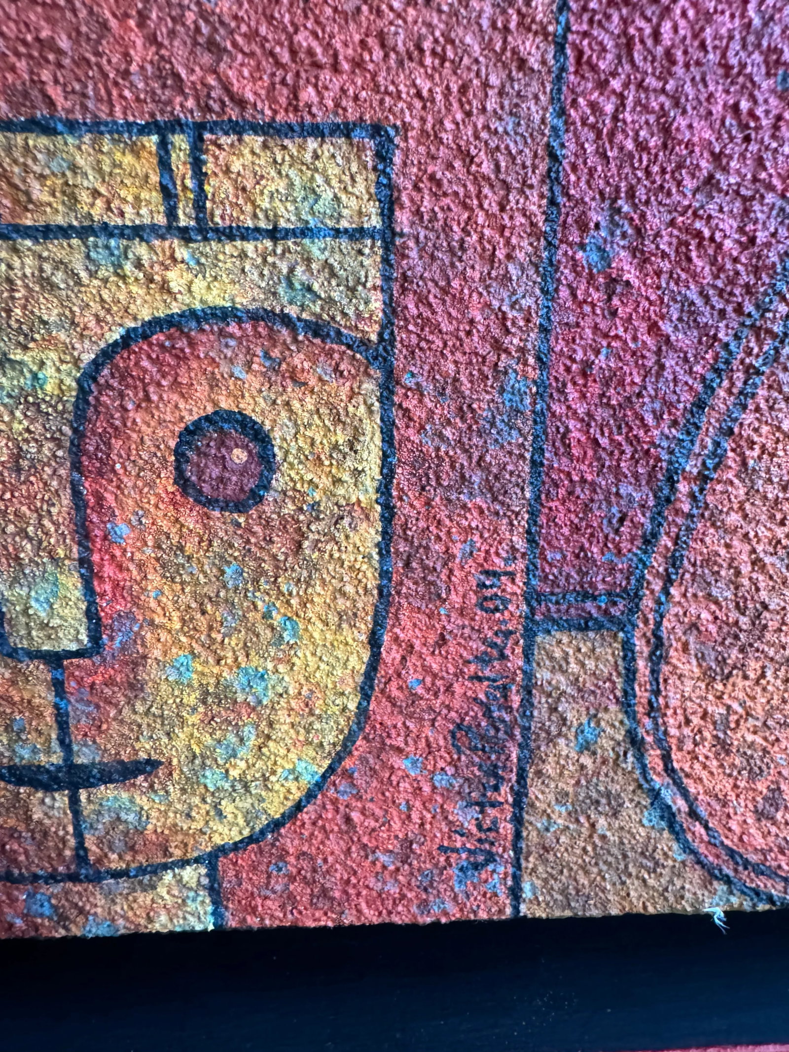 Framed & Artist Signed "Las Ventanas De La Humanidad" Acrylic on Canvas Abstract Painting - 7