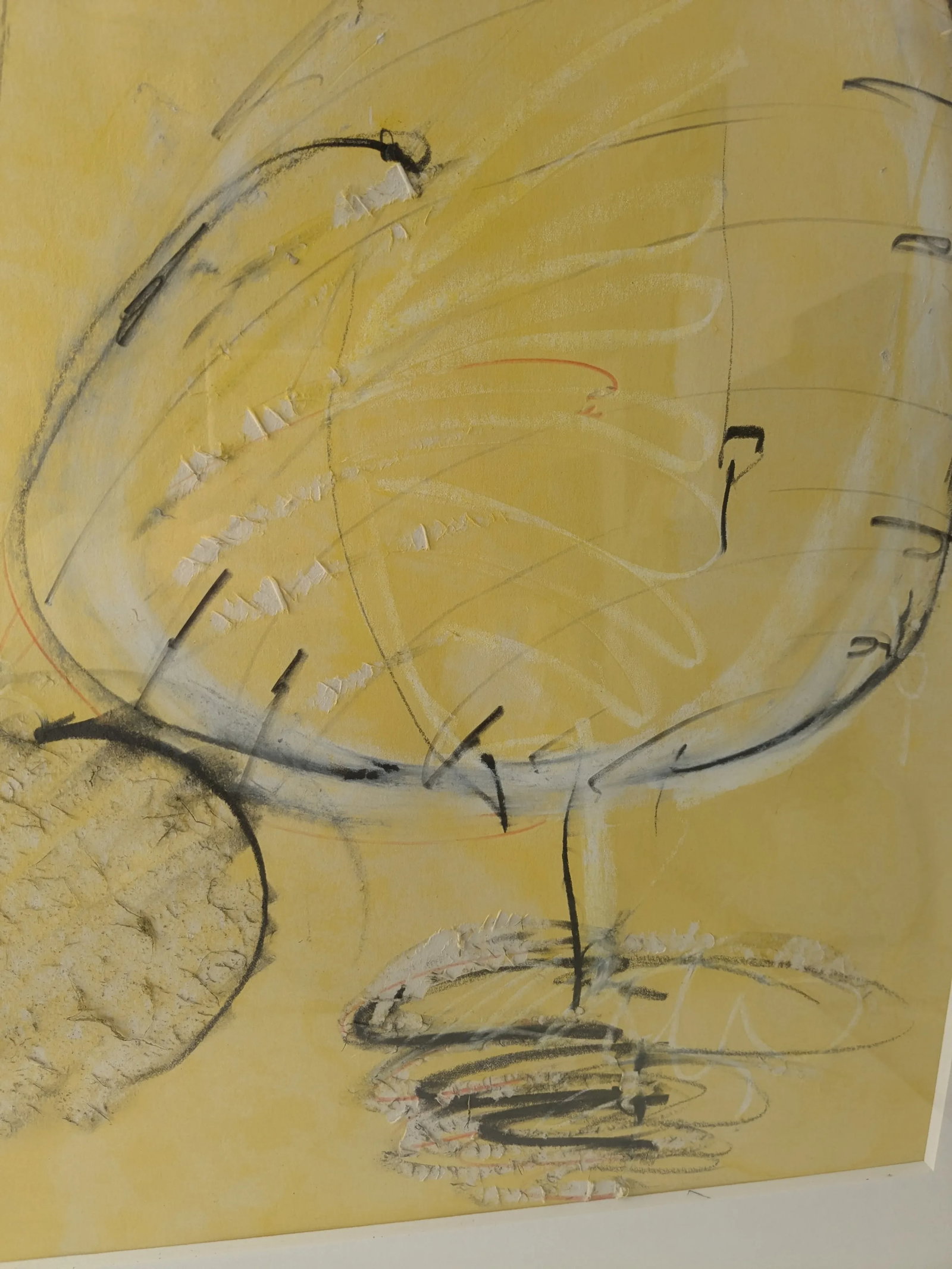 Signed and Framed Robert McCurdy Large Mixed Media Painting From Saks - 5