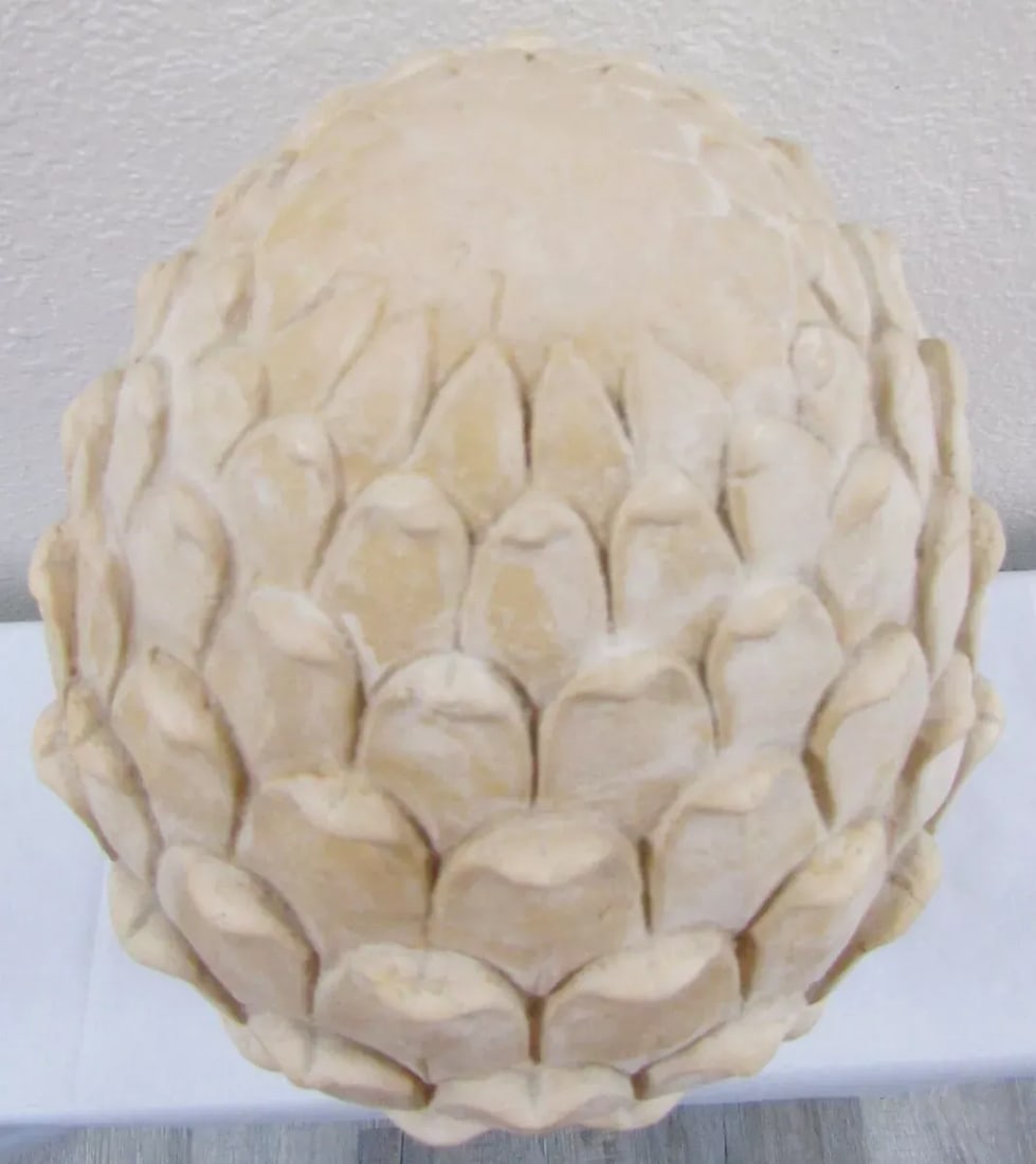 Vintage Large Artichoke Plaster Sculpture - 3