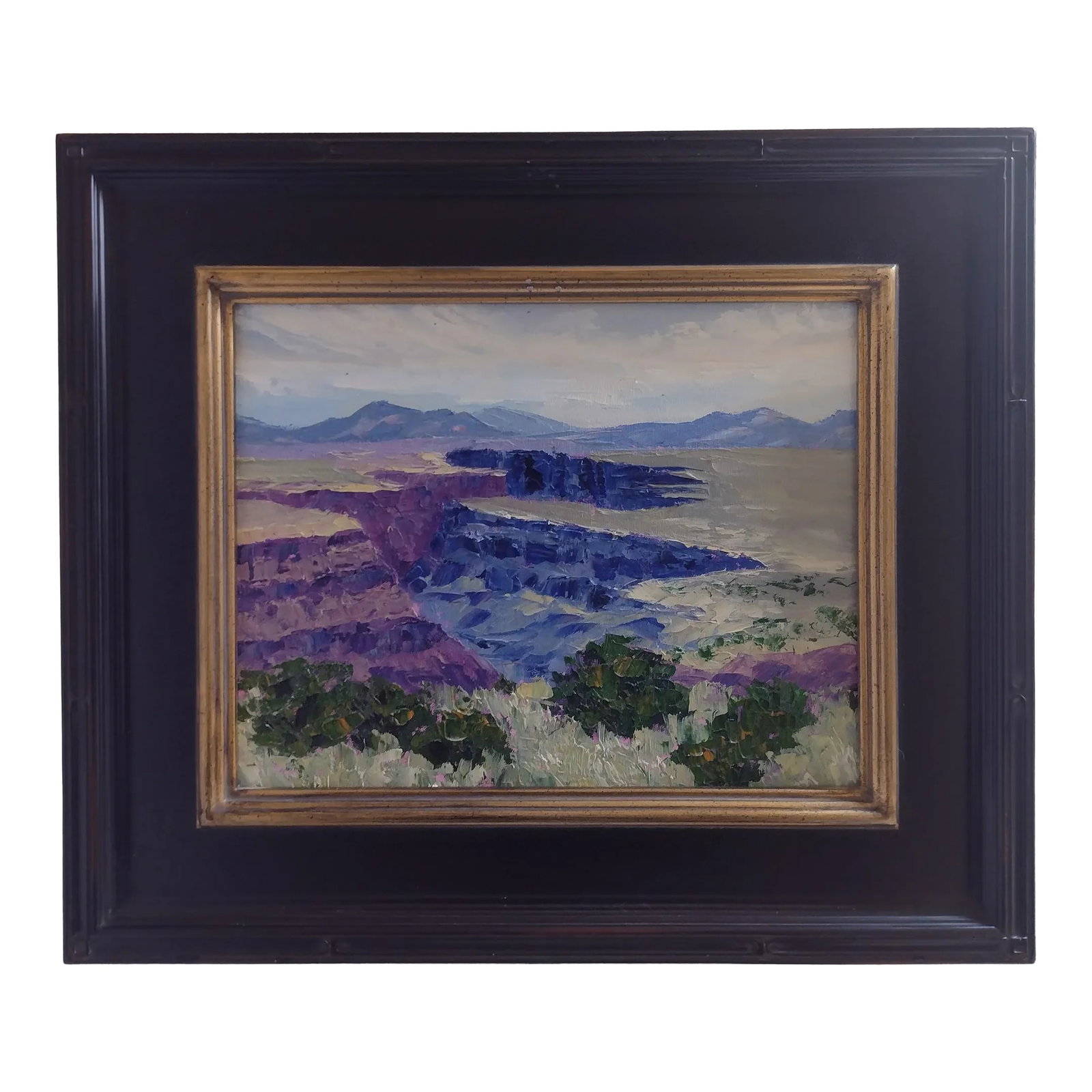 Original Oil Painting "Rio Grande Gorge Morning" by Anita Blythe 11" X 14" Plein Air Landscape (1 of 12)