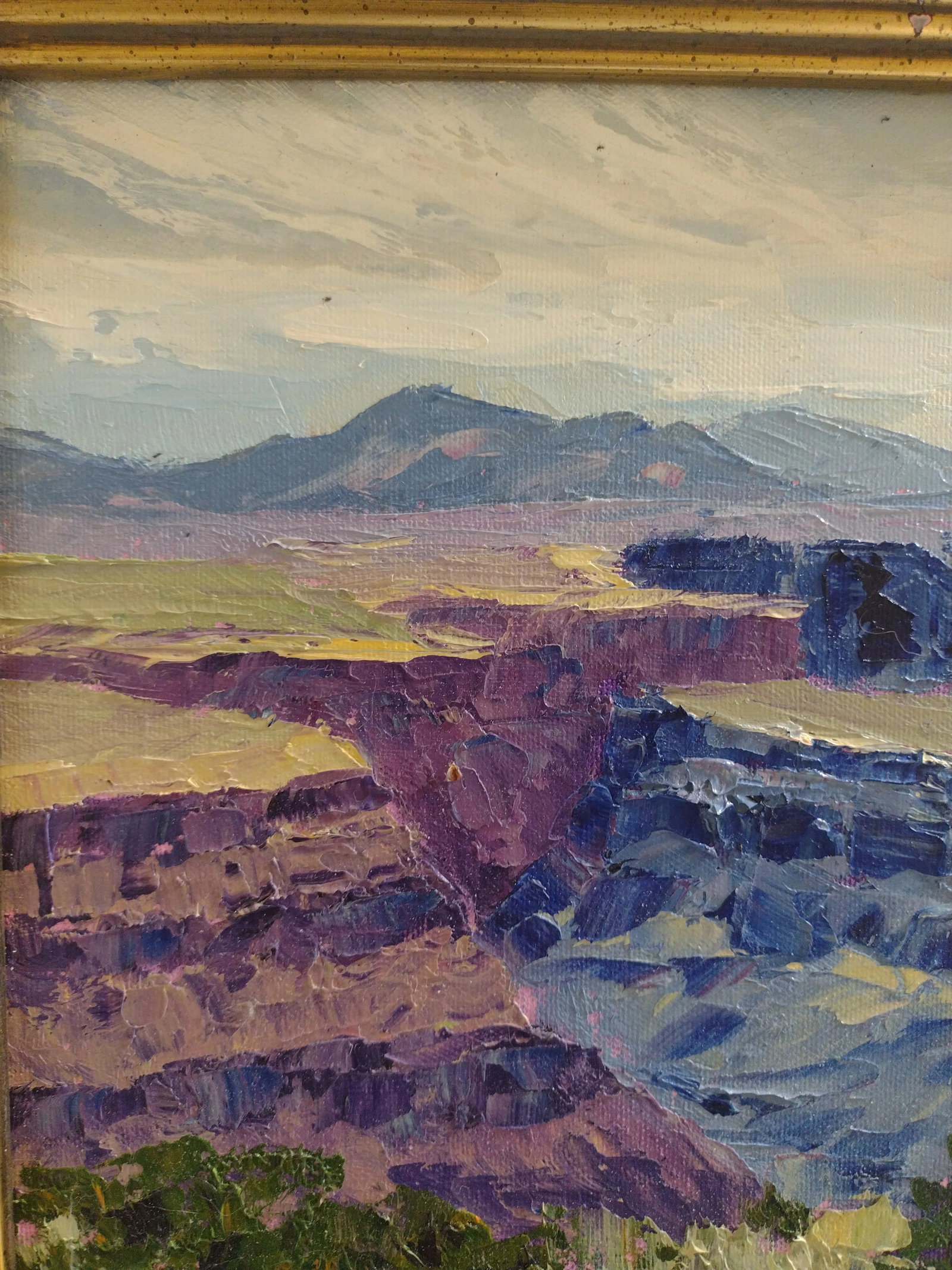Original Oil Painting "Rio Grande Gorge Morning" by Anita Blythe 11" X 14" Plein Air Landscape - 6
