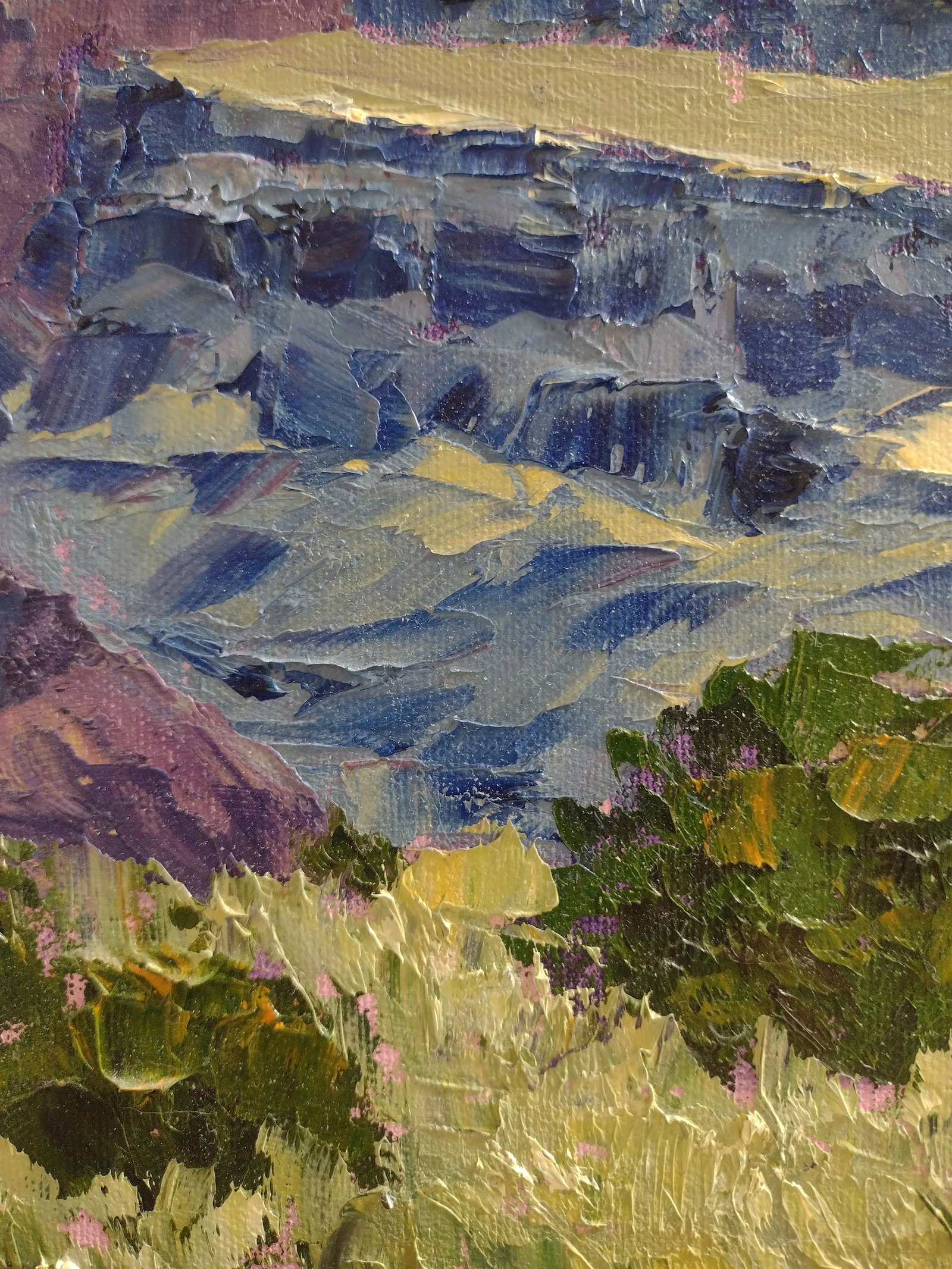 Original Oil Painting "Rio Grande Gorge Morning" by Anita Blythe 11" X 14" Plein Air Landscape - 9