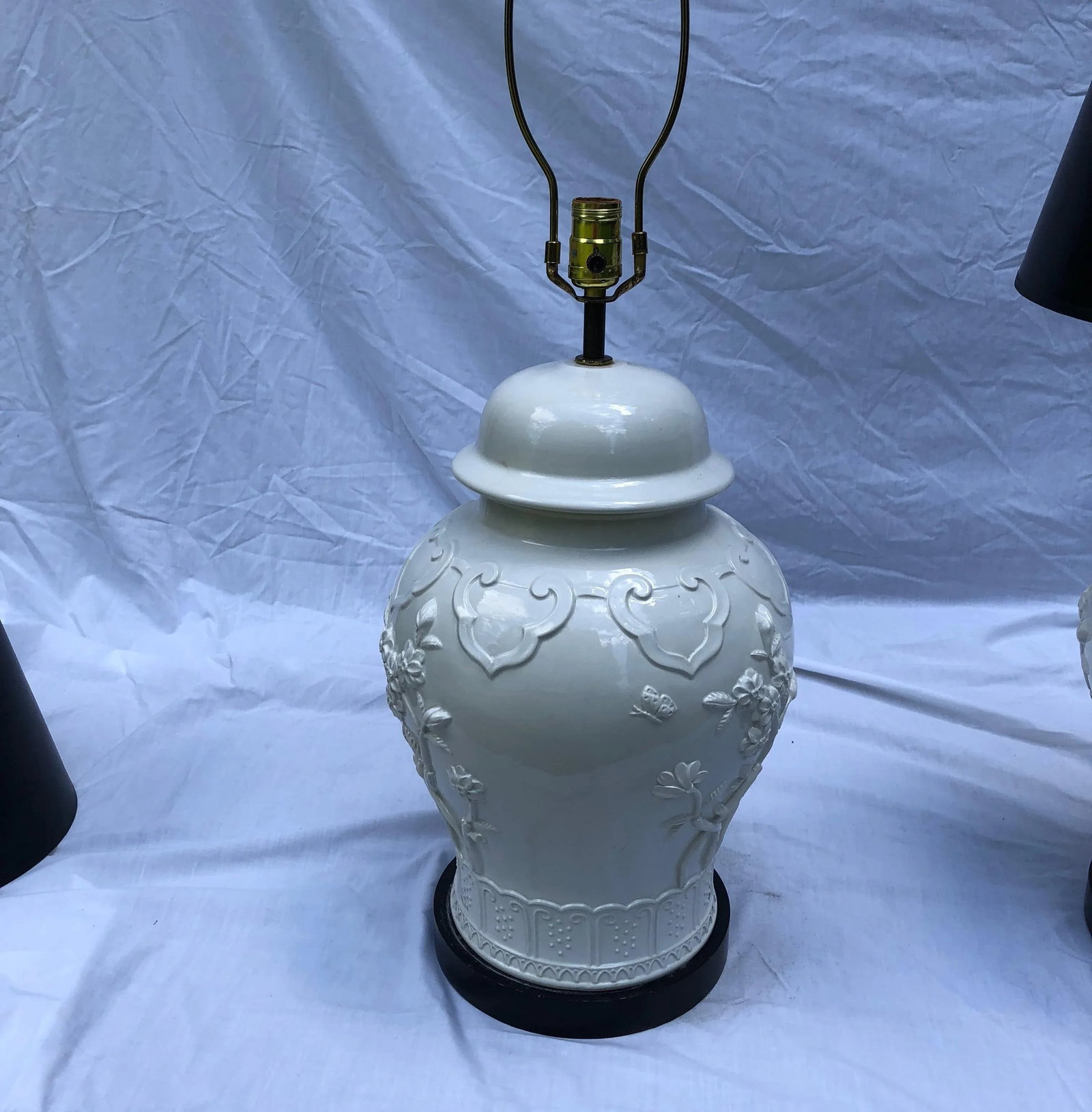Blanc De Chine Baluster-Form Jars Mounted as Table Lamps - a Pair - 4