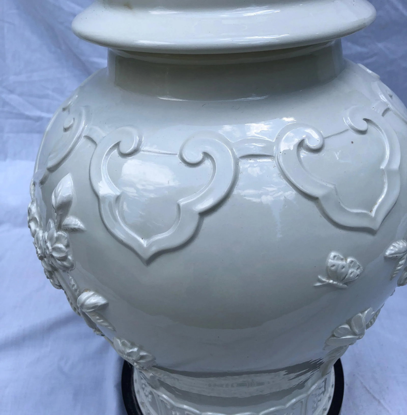 Blanc De Chine Baluster-Form Jars Mounted as Table Lamps - a Pair - 5