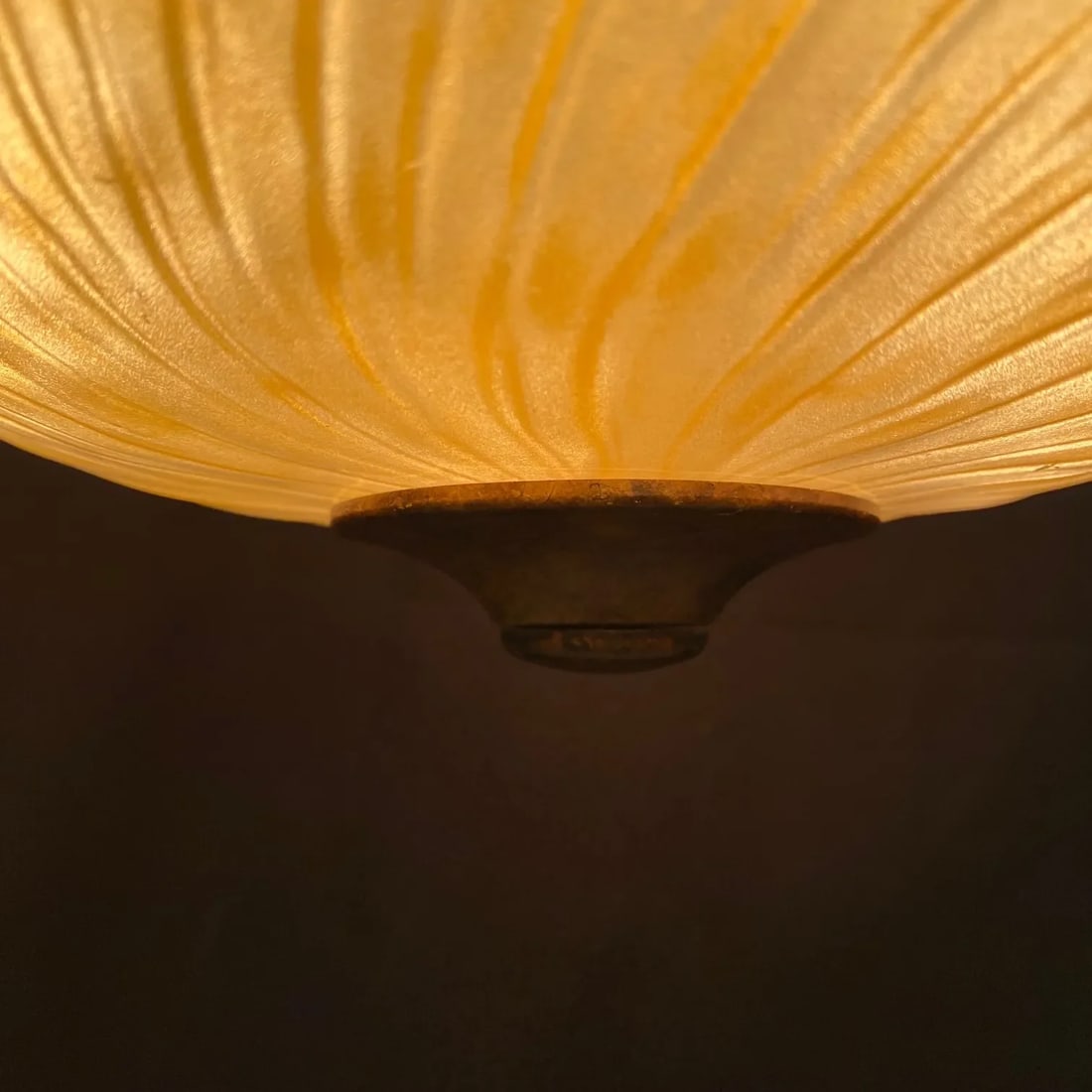 Italian Murano Style Midcentury Glass Ceiling Lamp - 3