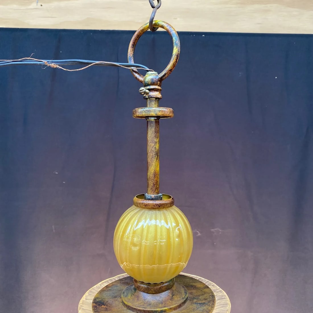 Italian Murano Style Midcentury Glass Ceiling Lamp - 6
