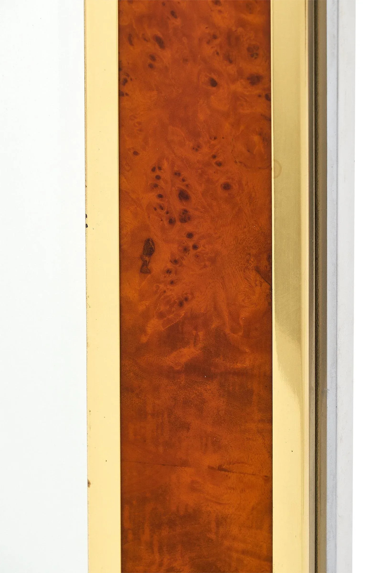 French Modernist Burled Wood Mirror - 7