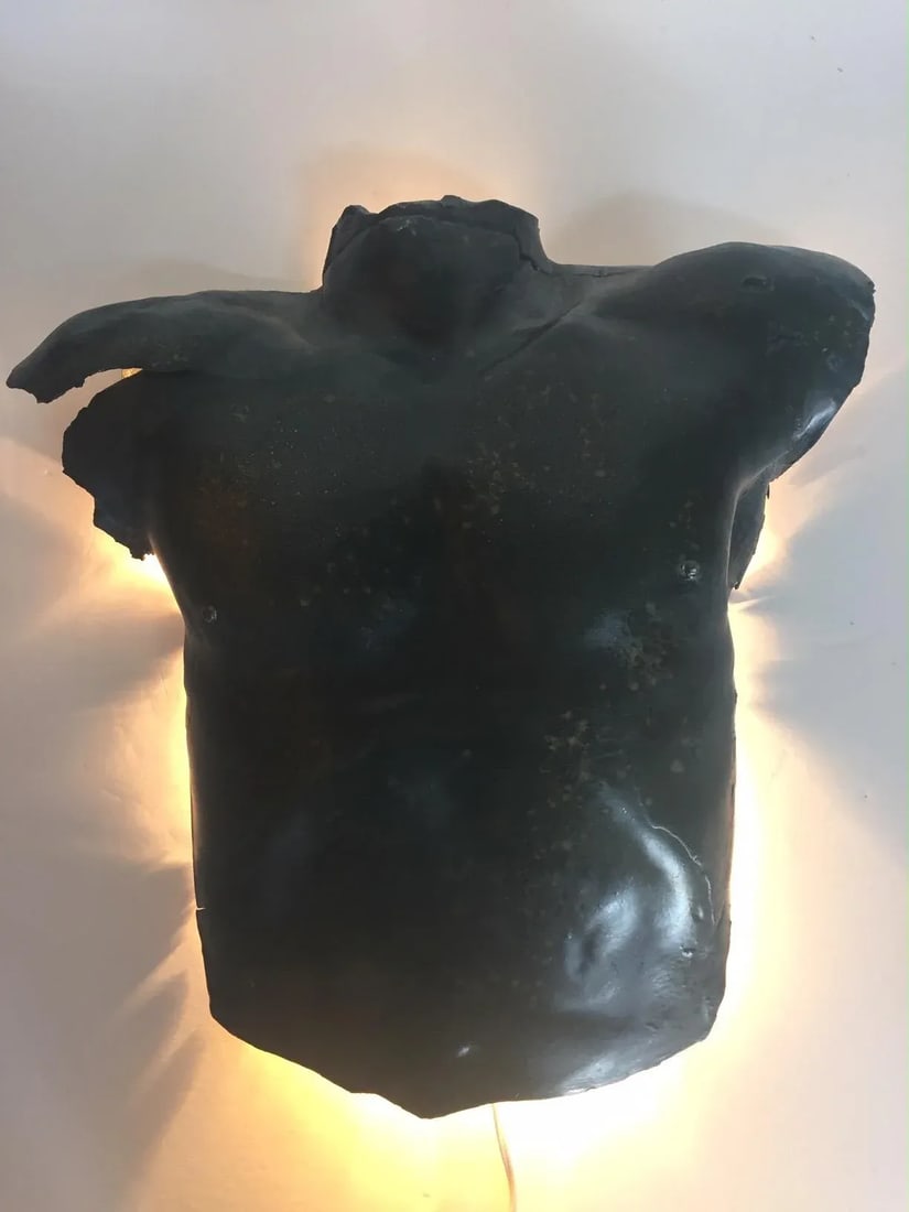 1980s Wall Sconce of Male Torso - 3