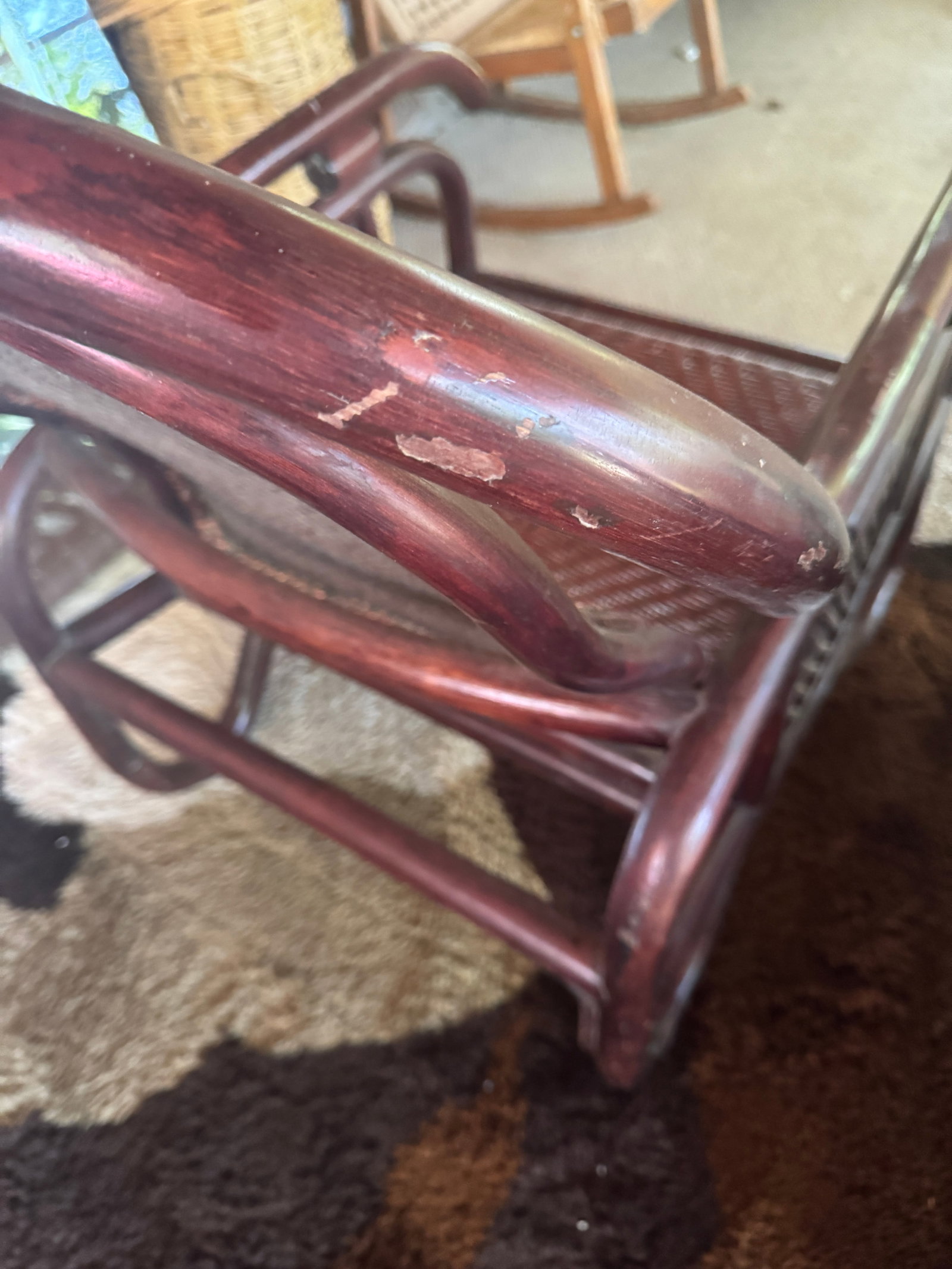 1970s Vintage Patio Bamboo Armchairs - a Pair - 12