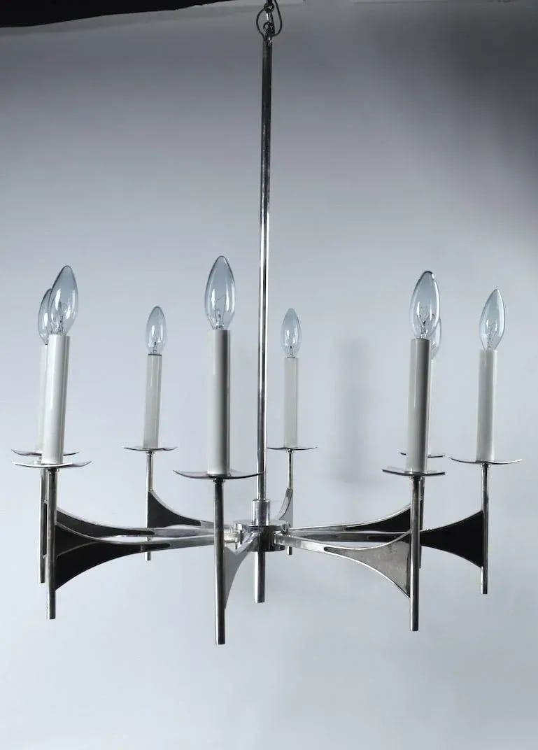 Eight-Light Spoke Chandelier by Sciolari - 6
