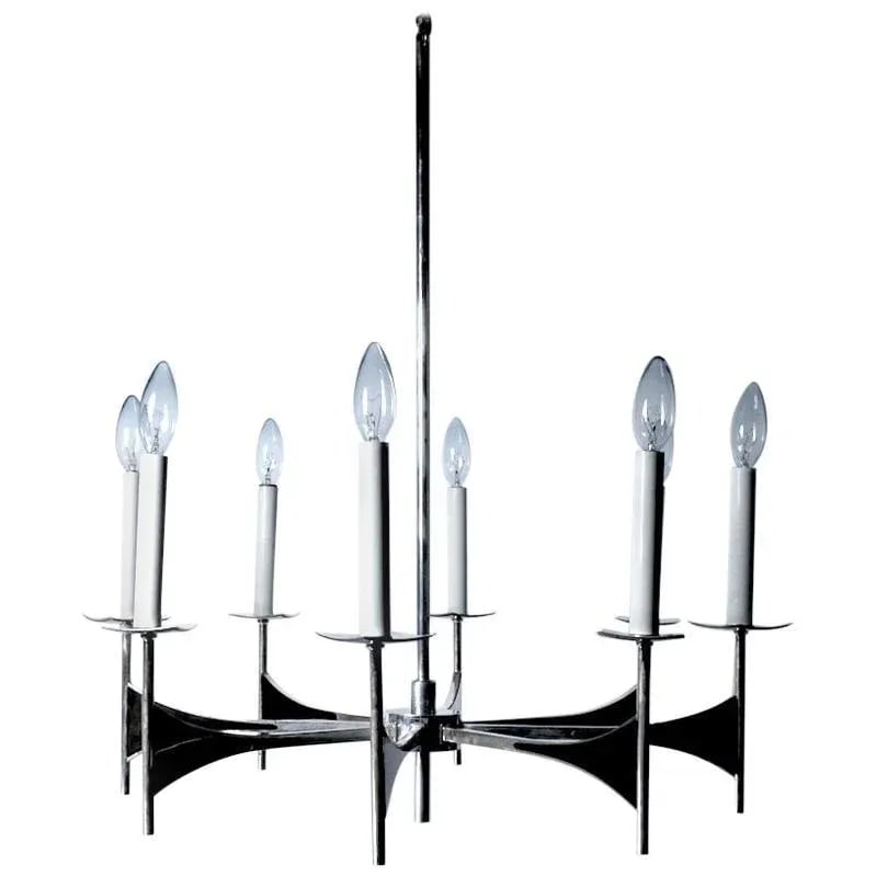 Eight-Light Spoke Chandelier by Sciolari - 9