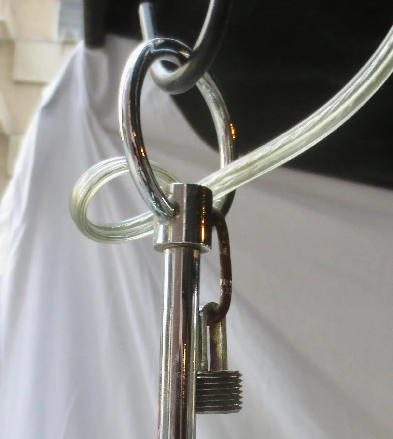 Mid-Century 14 Light Chrome Chandelier - 8