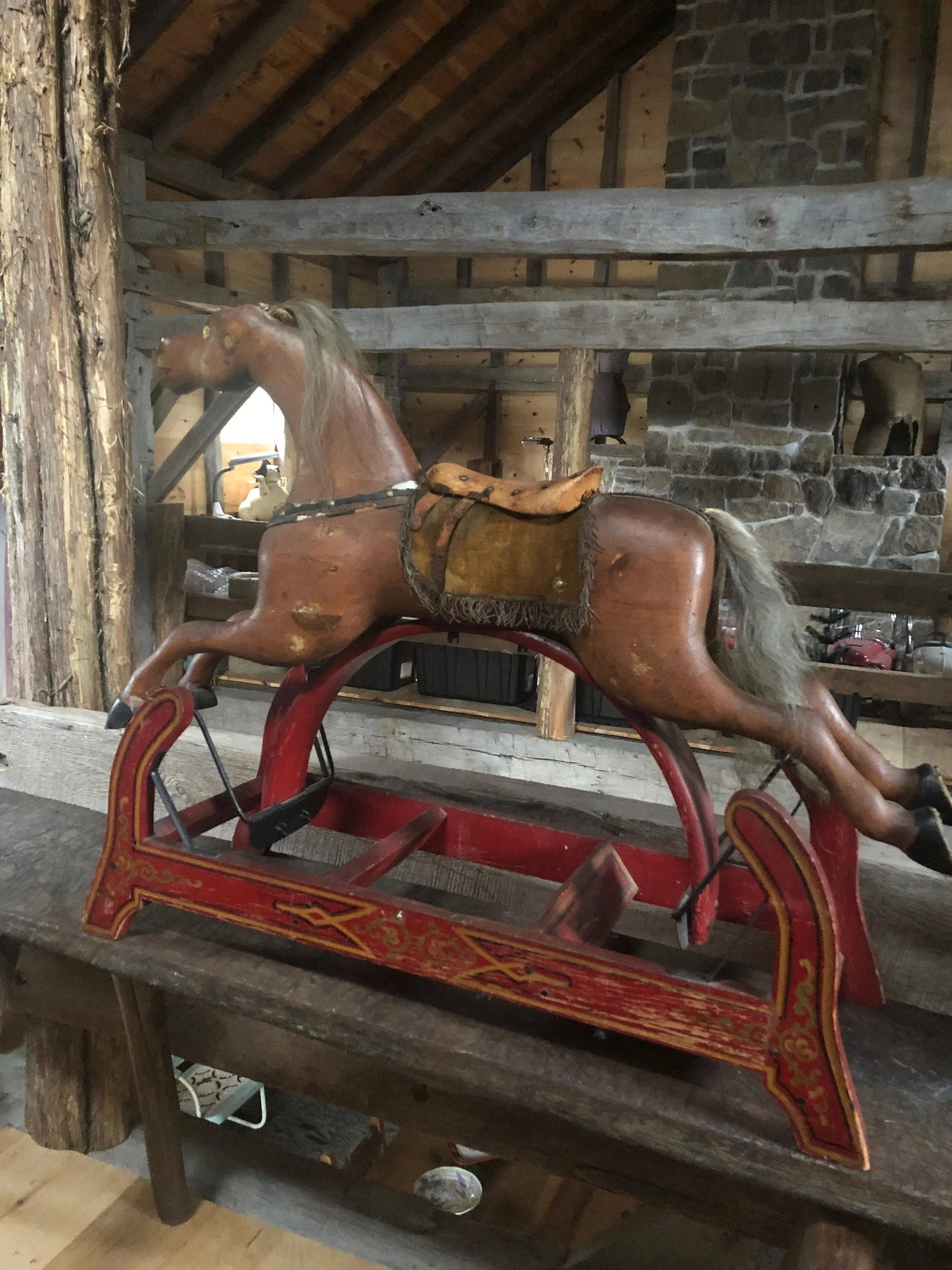 19th Century Folk Art Hobby Horse Toy - 13